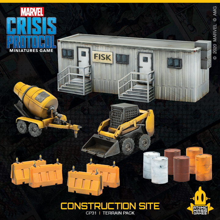 Marvel Crisis Protocol : NYC Construction Site Terrain Pack